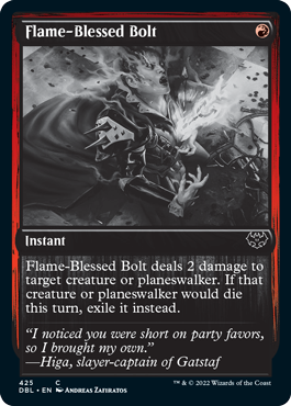 Flame-Blessed Bolt [Innistrad: Double Feature] | Black Swamp Games