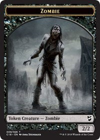 Zombie // Shapeshifter Double-sided Token [Commander 2018 Tokens] | Black Swamp Games