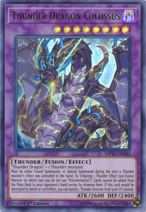 Thunder Dragon Colossus [MP19-EN183] Ultra Rare | Black Swamp Games