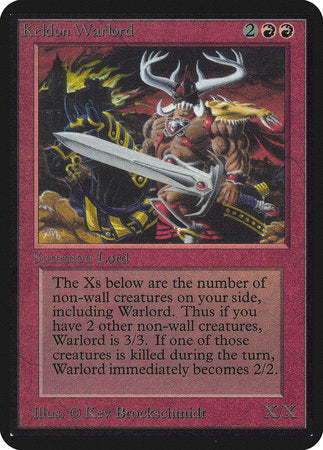 Keldon Warlord [Limited Edition Alpha] | Black Swamp Games