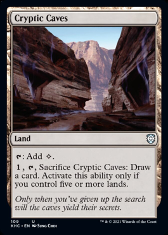 Cryptic Caves [Kaldheim Commander] | Black Swamp Games