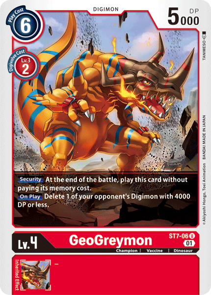 GeoGreymon [ST7-06] [Starter Deck: Gallantmon] | Black Swamp Games