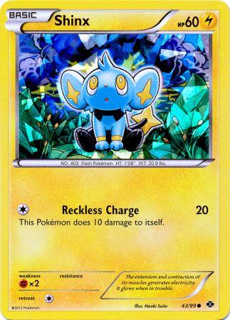 Shinx (43/99) (Cracked Ice Holo) (Blister Exclusive) [Black & White: Next Destinies] | Black Swamp Games