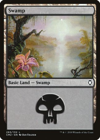 Swamp (293) [Commander Anthology Volume II] | Black Swamp Games