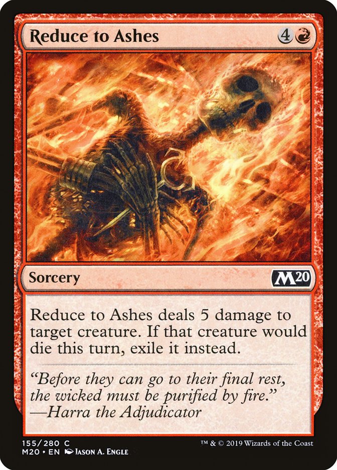 Reduce to Ashes [Core Set 2020] | Black Swamp Games