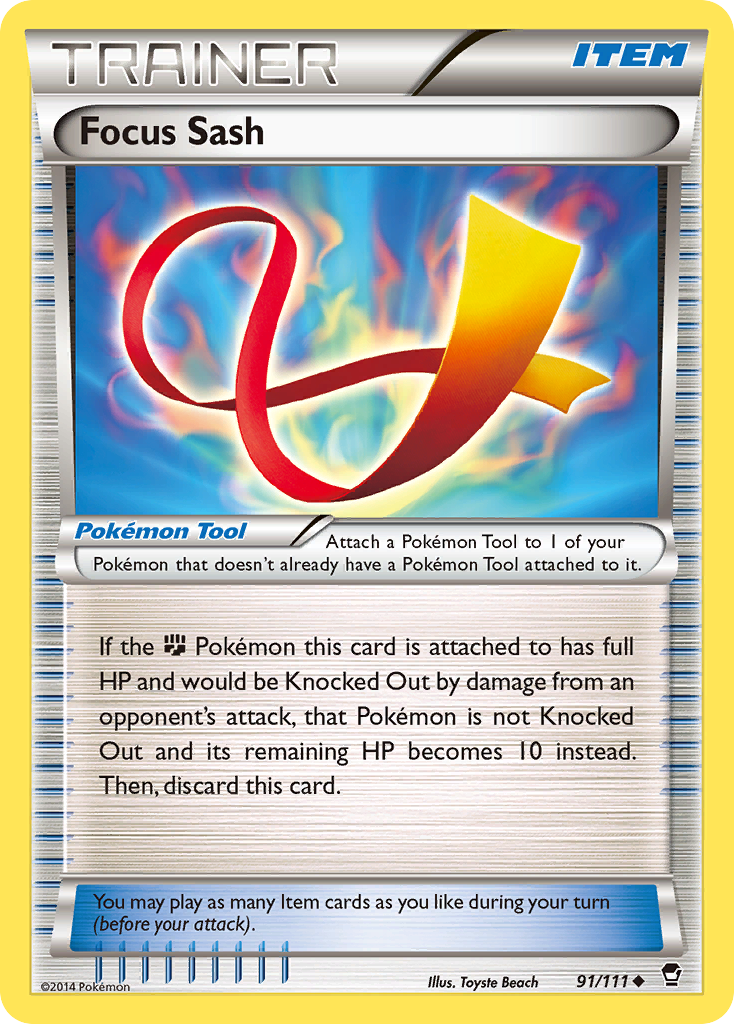 Focus Sash (91/111) [XY: Furious Fists] | Black Swamp Games