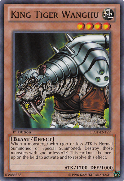 King Tiger Wanghu [BP01-EN129] Common | Black Swamp Games