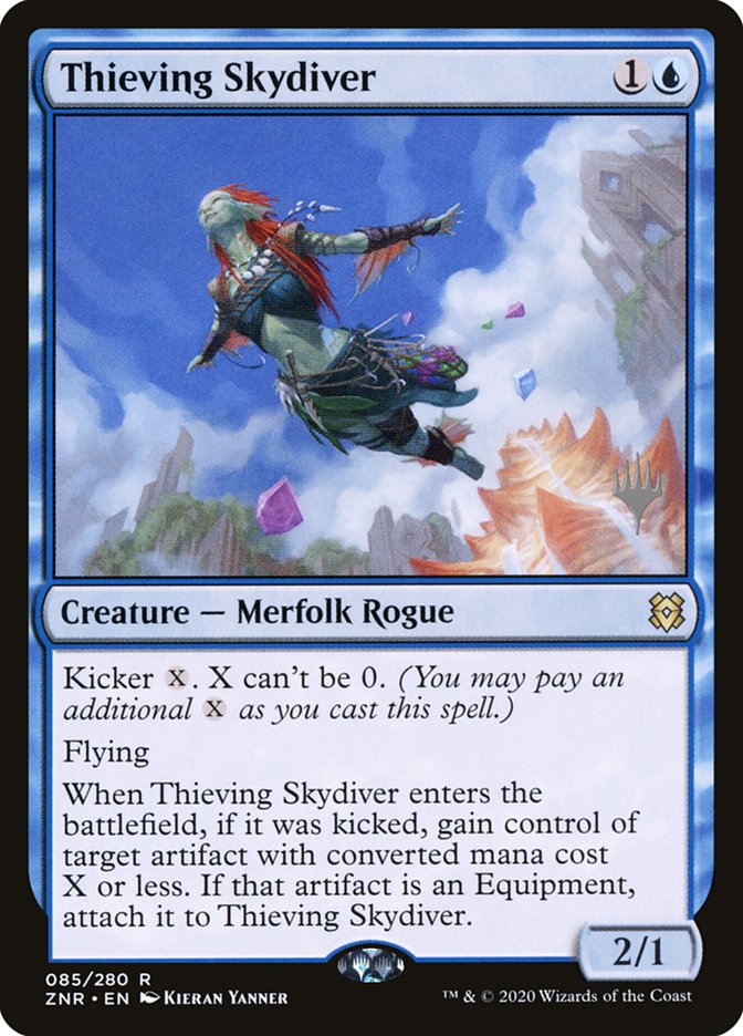 Thieving Skydiver (Promo Pack) [Zendikar Rising Promos] | Black Swamp Games