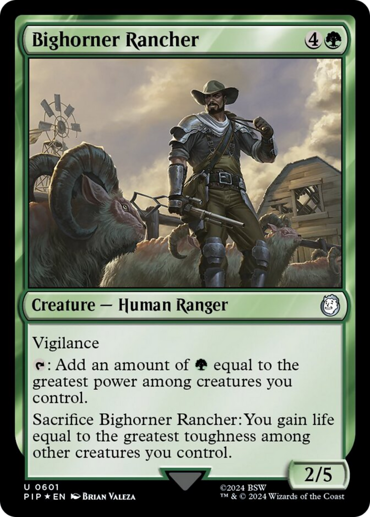 Bighorner Rancher (Surge Foil) [Fallout] | Black Swamp Games