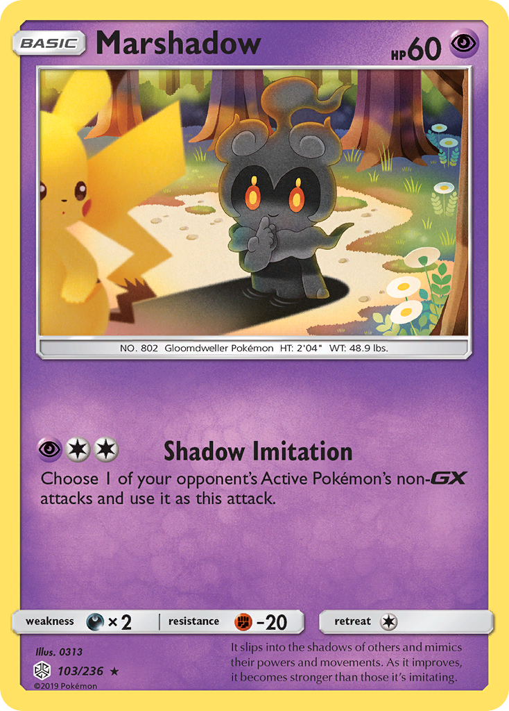 Marshadow (103/236) [Sun & Moon: Cosmic Eclipse] | Black Swamp Games