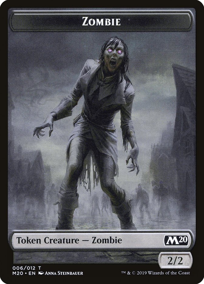 Dragon (002) // Zombie Double-Sided Token [Game Night 2019 Tokens] | Black Swamp Games