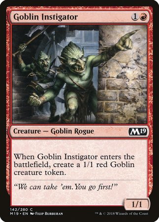 Goblin Instigator [Core Set 2019] | Black Swamp Games