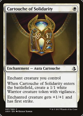 Cartouche of Solidarity [Amonkhet] | Black Swamp Games