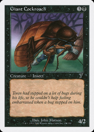 Giant Cockroach [Seventh Edition] | Black Swamp Games