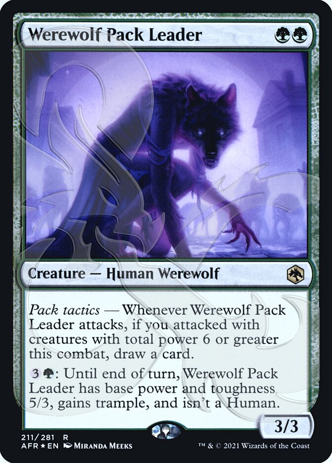 Werewolf Pack Leader (Ampersand Promo) [Dungeons & Dragons: Adventures in the Forgotten Realms Promos] | Black Swamp Games