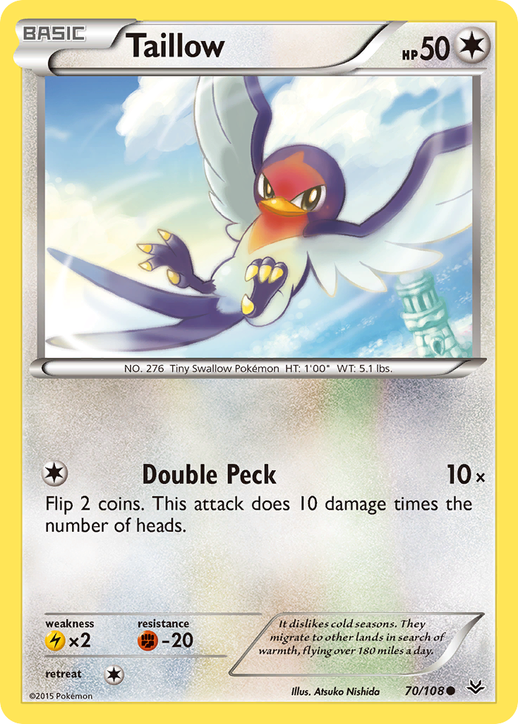 Taillow (70/108) [XY: Roaring Skies] | Black Swamp Games