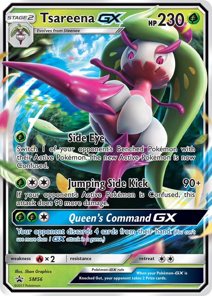 Tsareena GX (SM56) [Sun & Moon: Black Star Promos] | Black Swamp Games