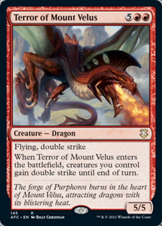 Terror of Mount Velus [Dungeons & Dragons: Adventures in the Forgotten Realms Commander] | Black Swamp Games