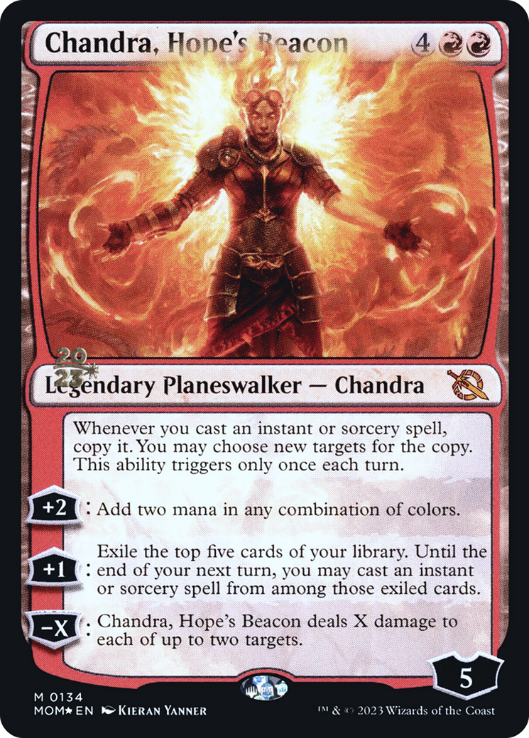 Chandra, Hope's Beacon [March of the Machine Prerelease Promos] | Black Swamp Games