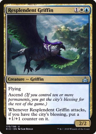 Resplendent Griffin [Rivals of Ixalan] | Black Swamp Games