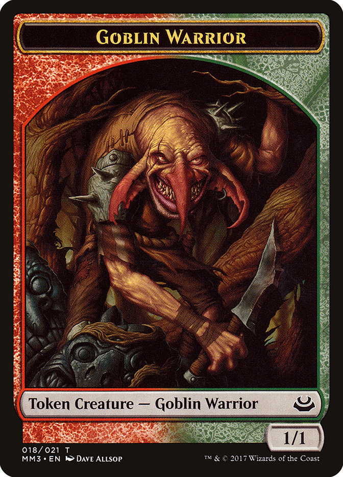 Goblin Warrior [Modern Masters 2017 Tokens] | Black Swamp Games
