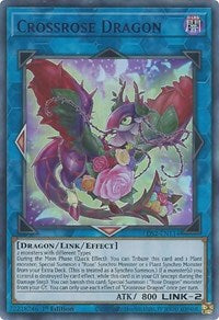 Crossrose Dragon (Purple) [LDS2-EN114] Ultra Rare | Black Swamp Games