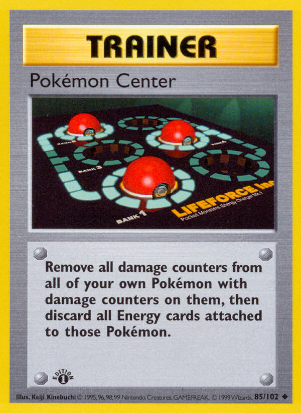 Pokemon Center (85/102) (Shadowless) [Base Set 1st Edition] | Black Swamp Games