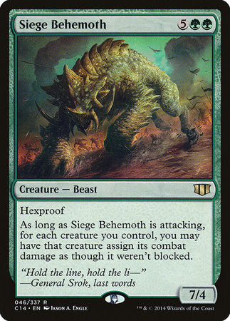 Siege Behemoth [Commander 2014] | Black Swamp Games