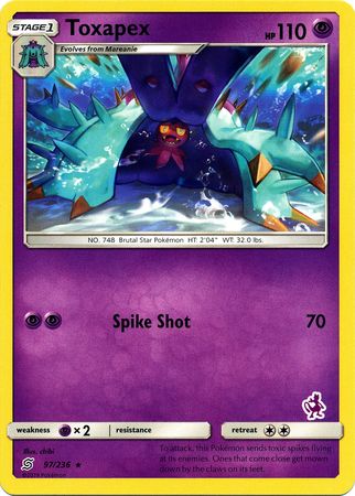 Toxapex (97/236) (Mewtwo Deck) [Battle Academy 2020] | Black Swamp Games