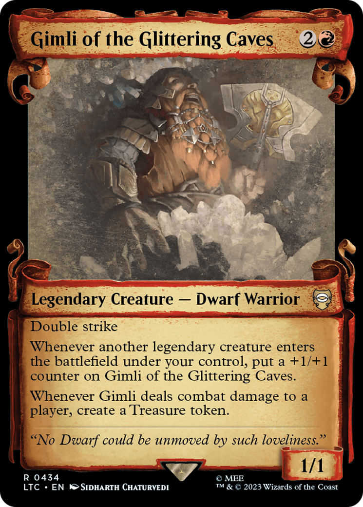 Gimli of the Glittering Caves [The Lord of the Rings: Tales of Middle-Earth Commander Showcase Scrolls] | Black Swamp Games