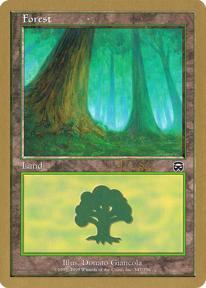 Forest (jt347a) (Jan Tomcani) [World Championship Decks 2001] | Black Swamp Games