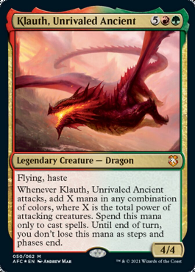 Klauth, Unrivaled Ancient [Dungeons & Dragons: Adventures in the Forgotten Realms Commander] | Black Swamp Games