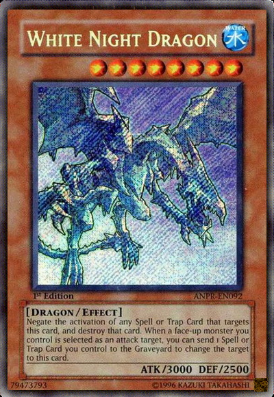 White Night Dragon [ANPR-EN092] Secret Rare | Black Swamp Games