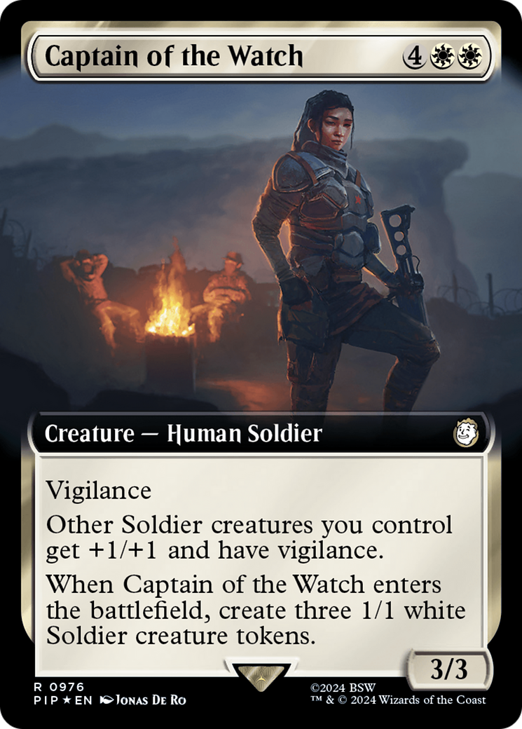 Captain of the Watch (Extended Art) (Surge Foil) [Fallout] | Black Swamp Games