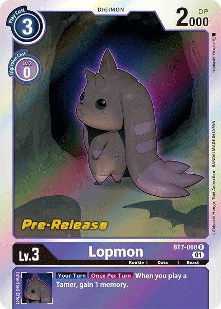 Lopmon [BT7-068] [Next Adventure Pre-Release Cards] | Black Swamp Games