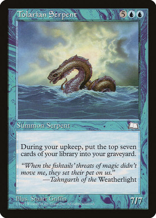 Tolarian Serpent [Weatherlight] | Black Swamp Games