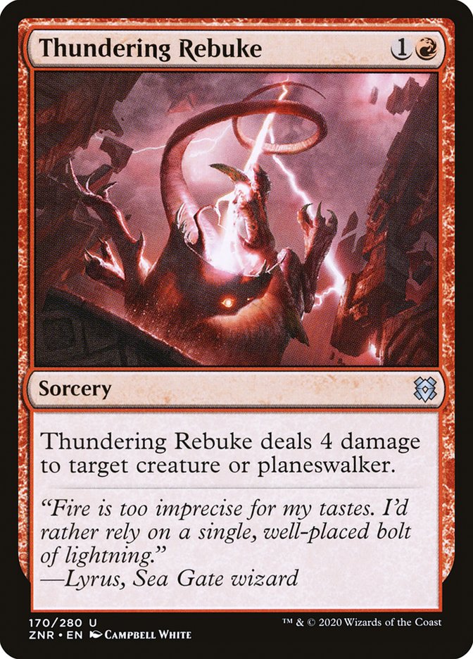 Thundering Rebuke [Zendikar Rising] | Black Swamp Games