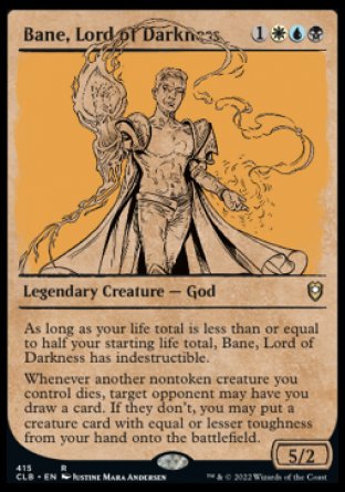 Bane, Lord of Darkness (Showcase) [Commander Legends: Battle for Baldur's Gate] | Black Swamp Games