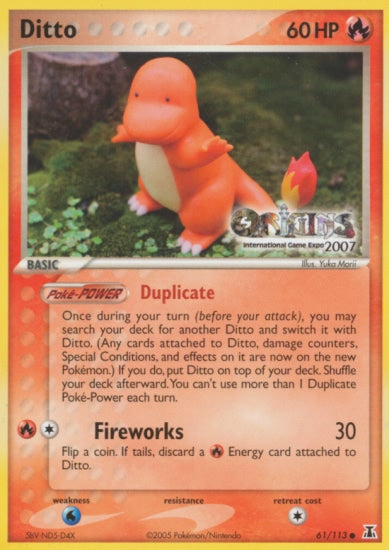 Ditto (61/113) (Origins Game Fair 2007) [EX: Delta Species] | Black Swamp Games