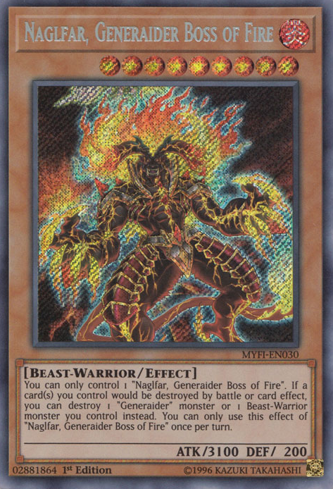 Naglfar, Generaider Boss of Fire [MYFI-EN030] Secret Rare | Black Swamp Games