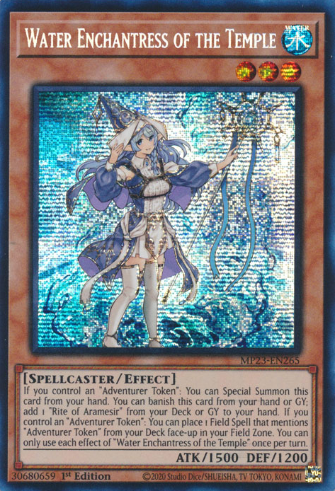 Water Enchantress of the Temple [MP23-EN265] Prismatic Secret Rare | Black Swamp Games