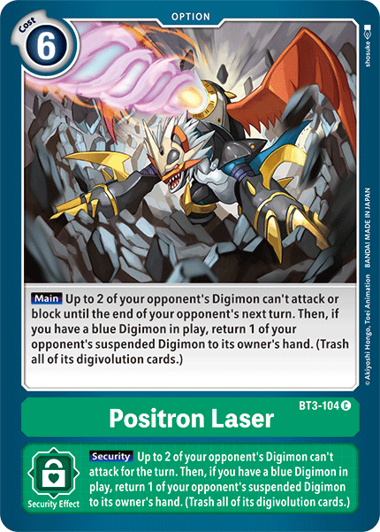 Positron Laser [BT3-104] [Release Special Booster Ver.1.5] | Black Swamp Games