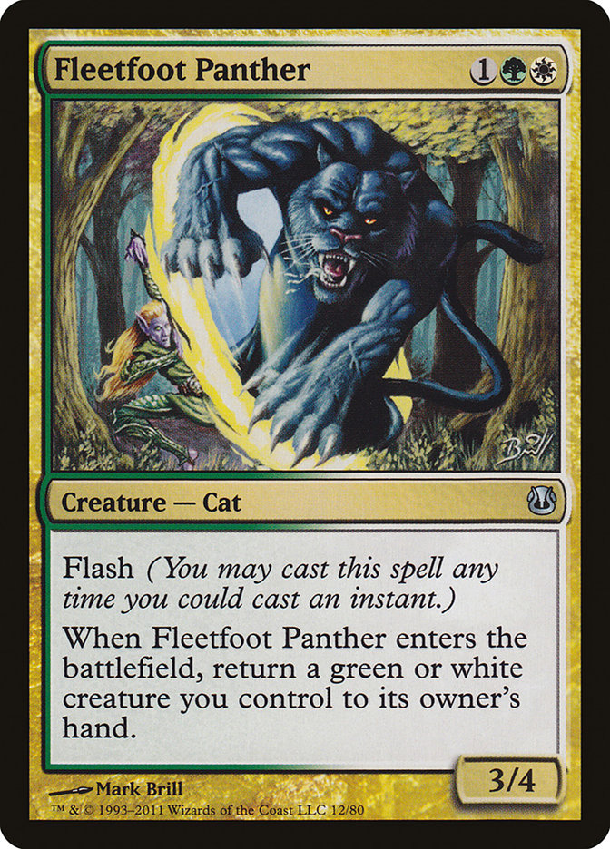 Fleetfoot Panther [Duel Decks: Ajani vs. Nicol Bolas] | Black Swamp Games