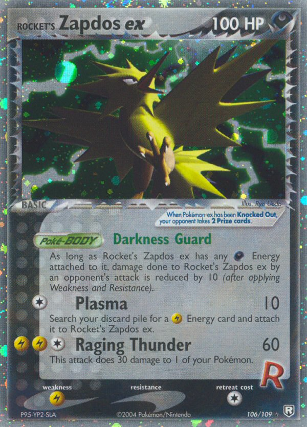 Rocket's Zapdos ex (106/109) [EX: Team Rocket Returns] | Black Swamp Games