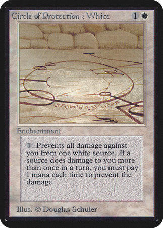 Circle of Protection: White [Limited Edition Alpha] | Black Swamp Games