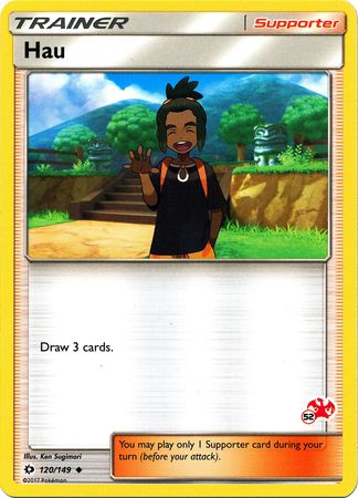 Hau (120/149) (Charizard Stamp #52) [Battle Academy 2020] | Black Swamp Games