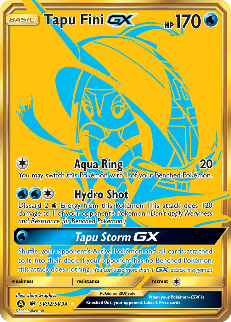 Tapu Fini GX (SV92/SV94) [Sun & Moon: Hidden Fates - Shiny Vault] | Black Swamp Games
