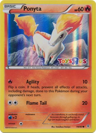 Ponyta (14/83) (Toys R Us Promo) [XY: Generations] | Black Swamp Games