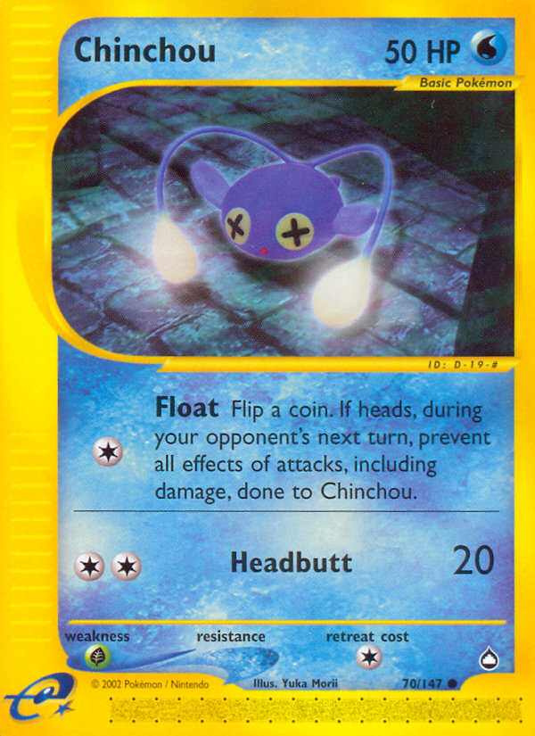 Chinchou (70/147) [Aquapolis] | Black Swamp Games