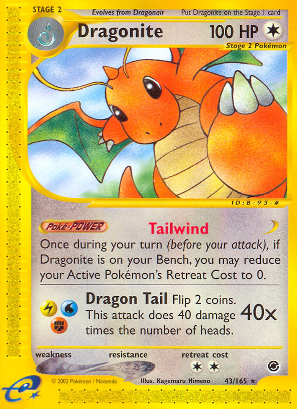 Dragonite (43/165) [Expedition: Base Set] | Black Swamp Games